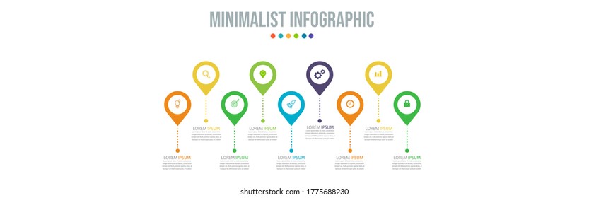 Business data visualization. Process chart. Abstract elements of graph, diagram with steps, options, parts or processes. Vector business template for presentation. Creative concept for infographic.
