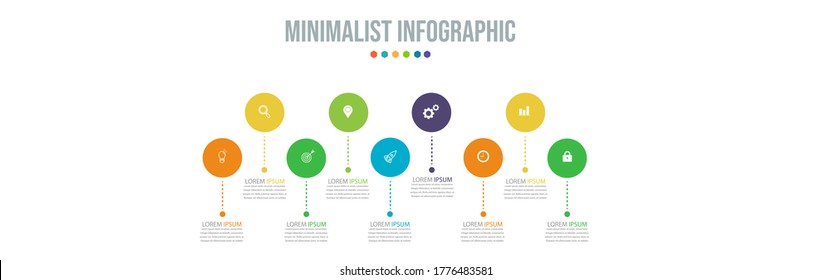 Business data visualization. Process chart. Abstract elements of graph, diagram with steps, options, parts or processes. Vector business template for presentation. Creative concept for infographic.
