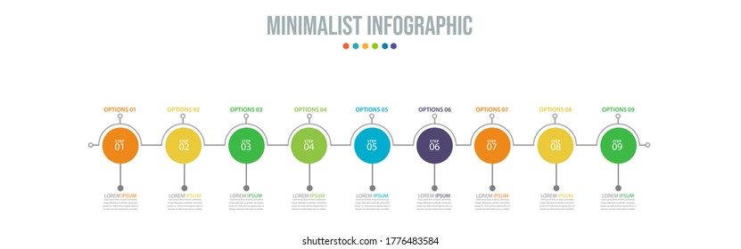 Business data visualization. Process chart. Abstract elements of graph, diagram with steps, options, parts or processes. Vector business template for presentation. Creative concept for infographic.
