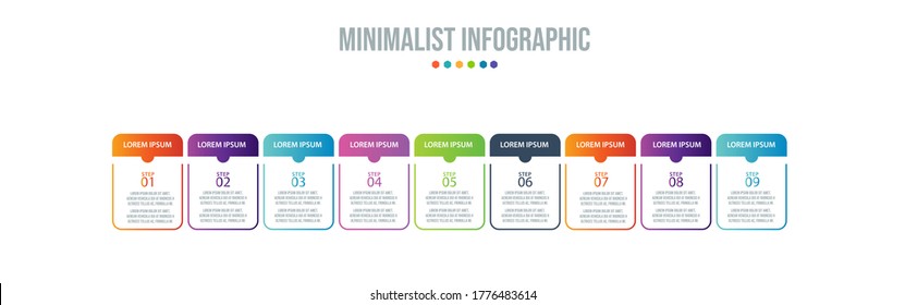 Business data visualization. Process chart. Abstract elements of graph, diagram with steps, options, parts or processes. Vector business template for presentation. Creative concept for infographic.
