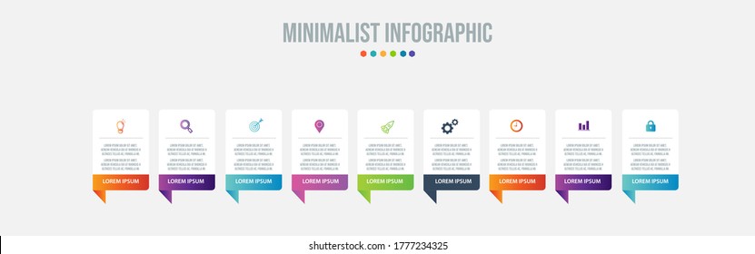 Business data visualization. Process chart. Abstract elements of graph, diagram with steps, options, parts or processes. Vector business template for presentation. Creative concept for infographic.
