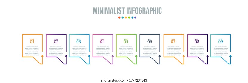 Business data visualization. Process chart. Abstract elements of graph, diagram with steps, options, parts or processes. Vector business template for presentation. Creative concept for infographic.
