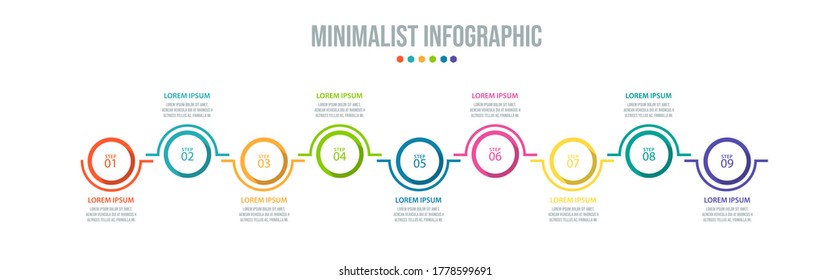 Business data visualization. Process chart. Abstract elements of graph, diagram with steps, options, parts or processes. Vector business template for presentation. Creative concept for infographic.
