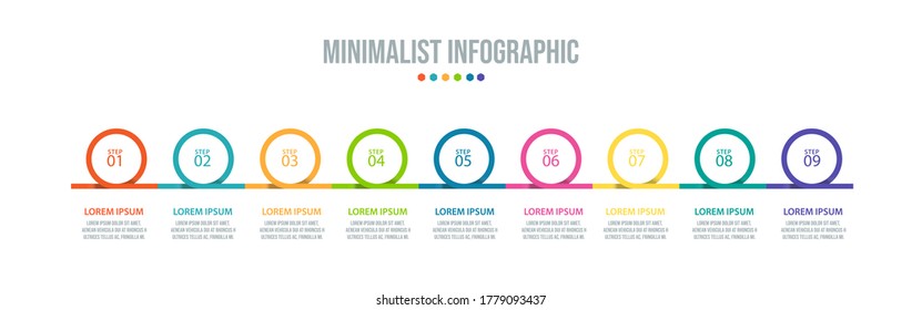 Business data visualization. Process chart. Abstract elements of graph, diagram with steps, options, parts or processes. Vector business template for presentation. Creative concept for infographic.
