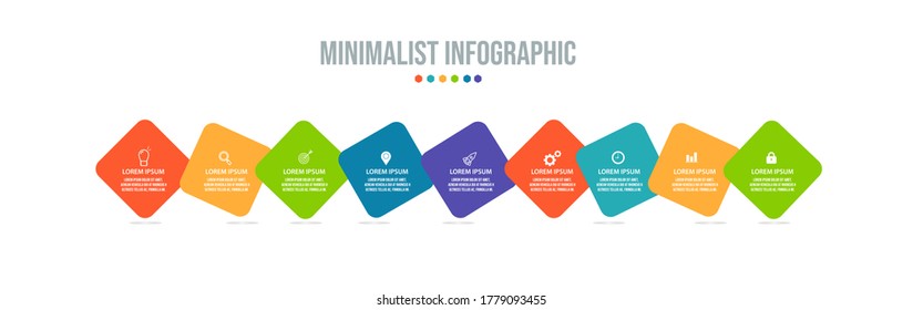 Business data visualization. Process chart. Abstract elements of graph, diagram with steps, options, parts or processes. Vector business template for presentation. Creative concept for infographic.
