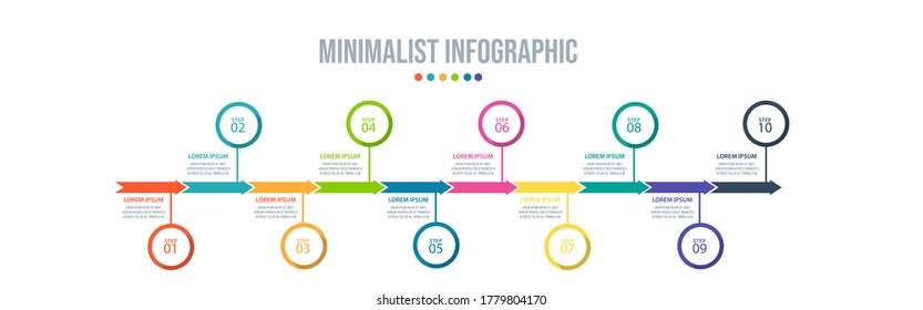Business data visualization. Process chart. Abstract elements of graph, diagram with steps, options, parts or processes. Vector business template for presentation. Creative concept for infographic.
