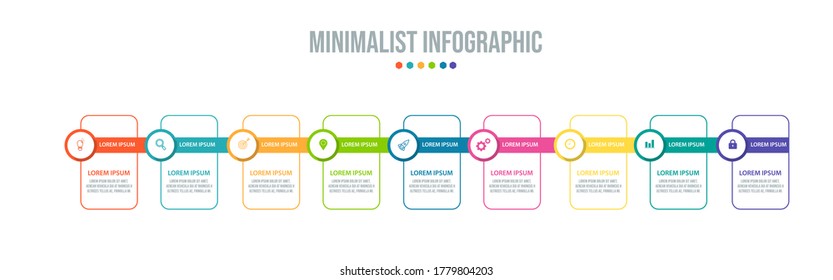 Business data visualization. Process chart. Abstract elements of graph, diagram with steps, options, parts or processes. Vector business template for presentation. Creative concept for infographic.
