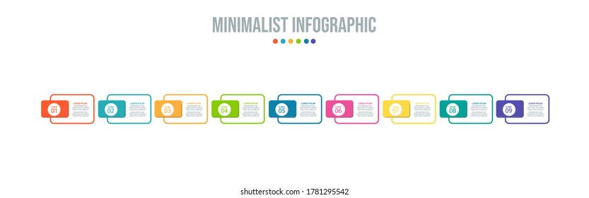 Business data visualization. Process chart. Abstract elements of graph, diagram with steps, options, parts or processes. Vector business template for presentation. Creative concept for infographic.

