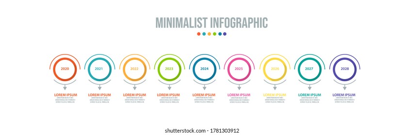 Business data visualization. Process chart. Abstract elements of graph, diagram with steps, options, parts or processes. Vector business template for presentation. Creative concept for infographic.
