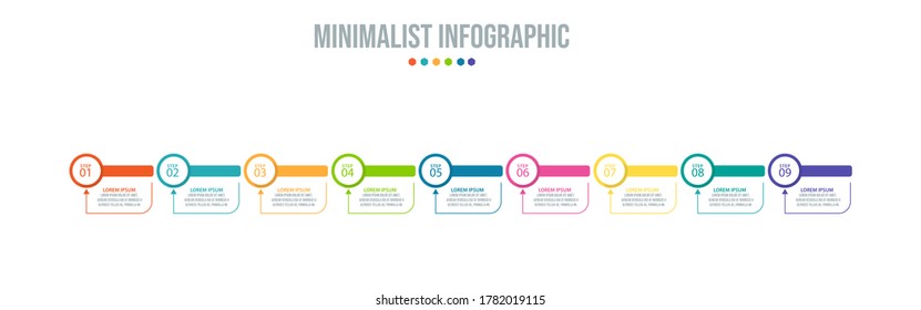 Business data visualization. Process chart. Abstract elements of graph, diagram with steps, options, parts or processes. Vector business template for presentation. Creative concept for infographic.
