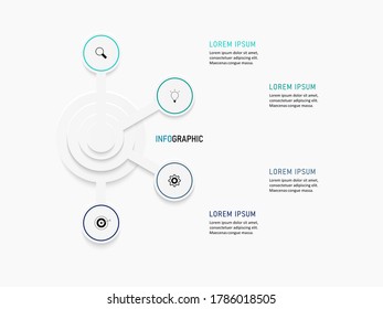 Business data visualization. Process chart. Abstract elements of graph, diagram with steps, options, parts or processes. Vector business template for presentation. Creative concept for infographic.