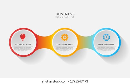 Business data visualization. Process chart. Abstract elements of graph, diagram with steps, options, parts or processes. Vector business template for presentation. Creative concept for infographic.