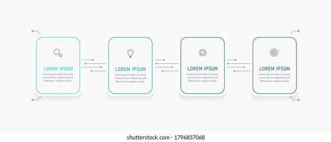 Business data visualization. Process chart. Abstract elements of graph, diagram with steps, options, parts or processes. Vector business template . Creative concept for infographic. 