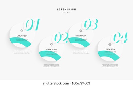 Business data visualization. Process chart. Abstract elements of graph, diagram with steps, options, parts or processes. Vector business template . Creative concept for infographic. 