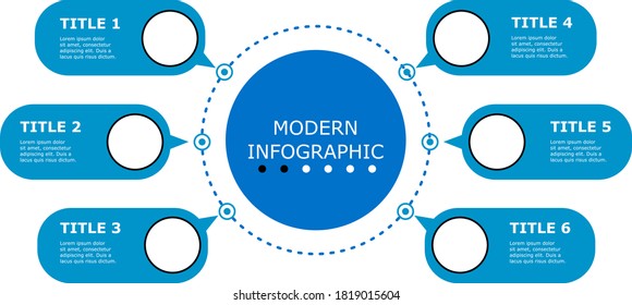 Business data visualization. Process chart. Abstract elements of graph, diagram with steps, options, parts or processes. Vector business template for presentation. Creative concept for infographic.