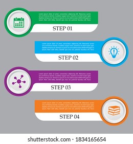 Business data visualization. Process chart. Abstract elements of graph, 
diagram with steps, options, parts or processes. Vector business template for presentation. 
Creative concept for infographic.

