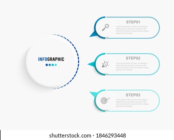 Business data visualization. Process chart. Abstract elements of graph, diagram with steps, options, parts or processes. Vector business template for presentation. Creative concept for infographic.