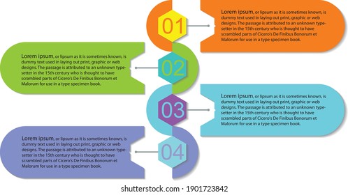 Business data visualization. Process chart. Abstract elements of graph, diagram with steps, options, parts or processes. Vector business template for presentation. Creative concept for infographic.