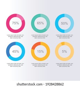 Business data visualization. Process chart. Abstract graphic elements, diagrams with steps, options, sections or processes. Vector business template for presentations. Creative concept for infographic