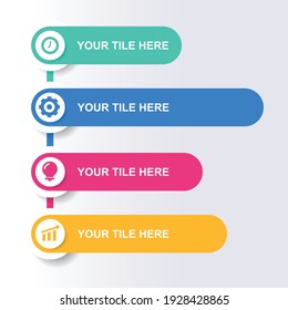 Business data visualization. Process chart. Abstract graphic elements, diagrams with steps, options, sections or processes. Vector business template for presentations. Creative concept for infographic