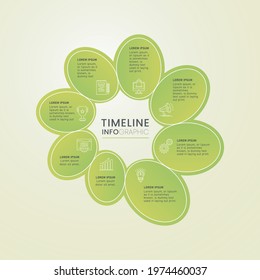 Business data visualization. Process chart. Abstract elements of graph, diagram with steps, options, parts or processes. Vector business template for presentation. Creative concept for infographic.