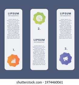 Business data visualization. Process chart. Abstract elements of graph, diagram with steps, options, parts or processes. Vector business template for presentation. Creative concept for infographic.