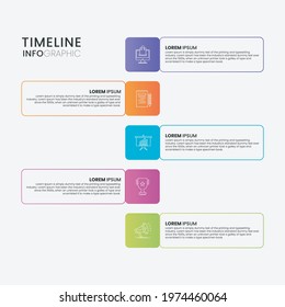 Business data visualization. Process chart. Abstract elements of graph, diagram with steps, options, parts or processes. Vector business template for presentation. Creative concept for infographic.