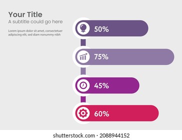 Business data visualization. Process chart. Abstract elements of graph, diagram with steps, options, parts or processes. Vector business template for presentation. Pink violet infographic