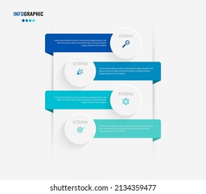 Business data visualization. Process chart. Abstract elements of graph, diagram with steps, options, parts or processes. Vector business template for presentation. Creative concept for infographic