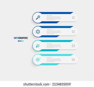 Business data visualization. Process chart. Abstract elements of graph, diagram with steps, options, parts or processes. Vector business template for presentation. Creative concept for infographic.