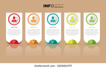 Business data visualization. Process chart. Abstract elements of graphs, diagrams with steps, options, sections or processes. Vector business template for presentations. Creative concept for infograph