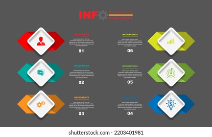 Business data visualization. Process chart. Abstract elements of graphs, diagrams with steps, options, sections or processes. Vector business template for presentations. Creative concept for infograph