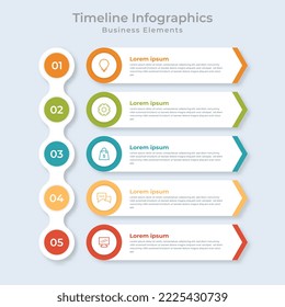 Business Data Visualization Process Chart. Abstract Diagram Graph with Steps, Options for Infographic