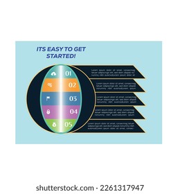 Business data visualization. Process chart. Abstract elements of graph, diagram with steps, options, parts or processes. Vector business template for presentation. Creative concept for infographic