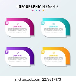Business data visualization. Process chart. Abstract elements of graph, diagram with steps, options, parts or processes. Vector business template for presentation. Creative concept for infographic.

