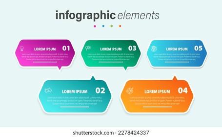 Business data visualization. Process chart. Abstract elements graph, diagram with steps, options, parts or processes. Vector business template for presentation. Creative concept dialogue infographic.