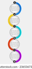 Business data visualization. Process chart. Abstract elements of graph, diagram with steps, options, parts or processes. Vector business template for presentation. Creative concept for infographic.
