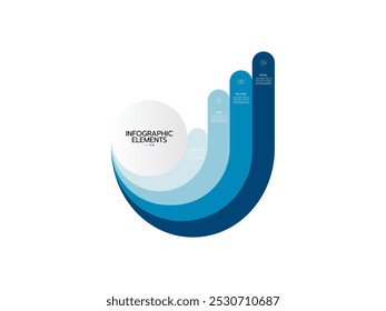 Business data visualization. Process chart. Abstract elements of graph, diagram with 4 steps, options, parts or processes. 