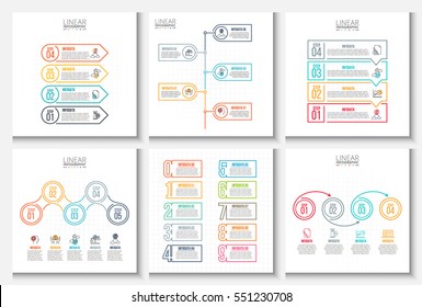 Business data visualization. Process chart. Abstract elements of graph, diagram with steps, options, parts or processes. Vector business template for presentation. Creative concept for infographic.