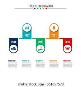 Business data visualization. Process chart. Abstract elements of graph, diagram with 5 steps, options, parts or processes. Vector business template for presentation. Creative concept for infographic.