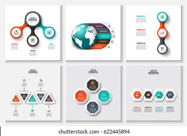 Business data visualization. Process chart. Abstract elements of graph, diagram with steps, options, parts or processes. Vector business template for presentation. Creative concept for infographic.