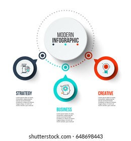 Business data visualization. Process chart. Abstract elements of graph, diagram with steps, options, parts or processes. Vector business template for presentation. Creative concept for infographic.