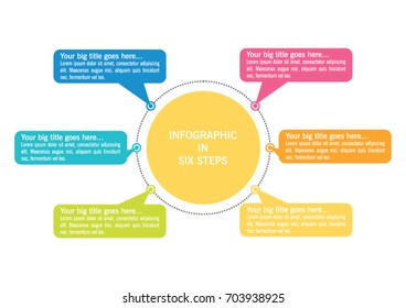 Business data visualization. Process chart. Abstract elements of graph, diagram with steps, options, parts or processes. Vector business template for presentation. 