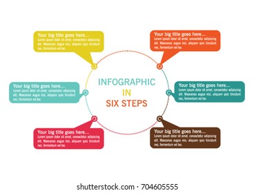 Business data visualization. Process chart. Abstract elements of graph, diagram with steps, options, parts or processes. Vector business template for presentation.