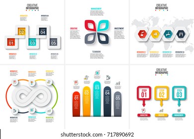Business data visualization. Process chart. Abstract elements of graph, diagram with steps, options, parts or processes. Vector business template for presentation. Creative concept for infographic.