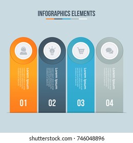 Business data visualization. Process chart. Abstract elements of graph, diagram with steps, options, parts or processes. Vector business template for presentation. Creative concept for info graphic