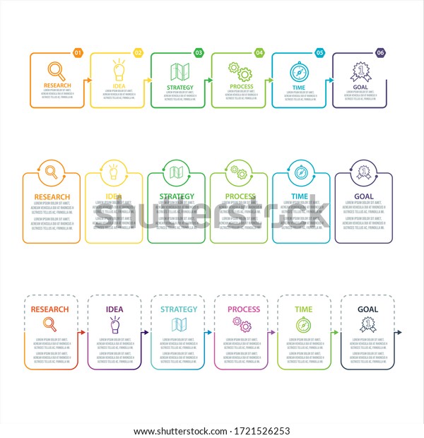 Business Data Visualization Process Chart Abstract Stock Vector ...