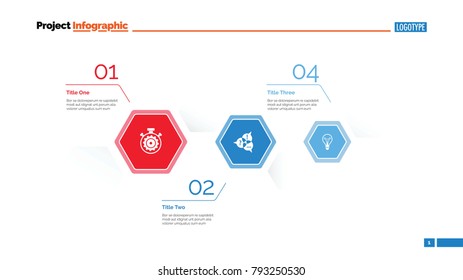 Business data visualization slide template