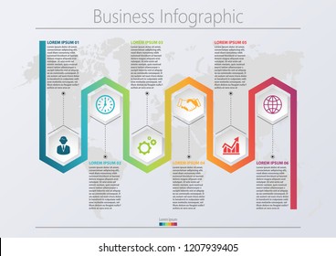 Business data visualization. timeline infographic icons designed for abstract background template milestone element modern diagram process technology digital marketing data presentation chart Vector