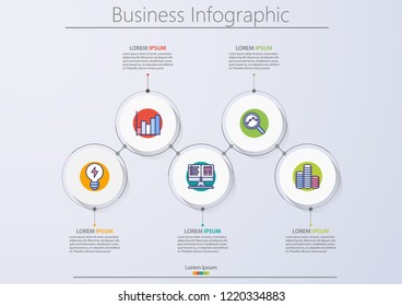 Business data visualization. timeline infographic icons designed for abstract background template milestone element modern diagram process technology digital marketing data presentation chart Vector